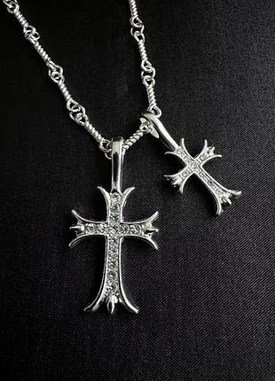 Підвіска з хрестами chrome hearts 3