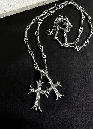 Підвіска з хрестами chrome hearts 4