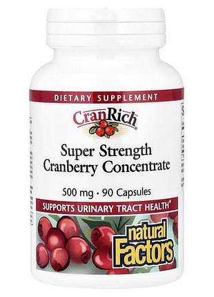 Natural factors cranberry concentrate 500 mg 90 capsules