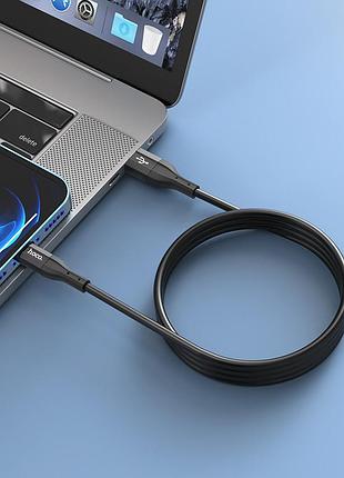 Кабель hoco creator silicone charging data cable for ip black ( ) 7