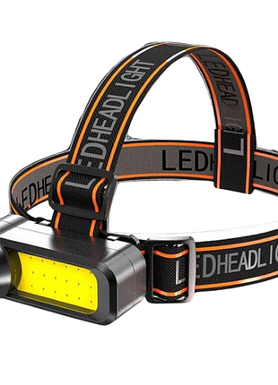 Ліхтар налобний, li-ion акум., зп microusb