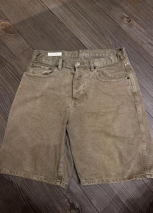 Чоловічі шорти zara bg коричневі
