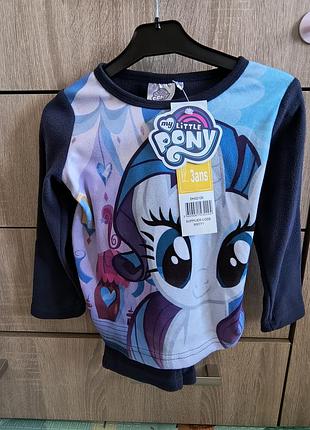 Детская флисовая теплая пижама май лиль пони my little pony р98 различная