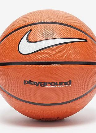 М'яч баскетбольний nike everyday playground 8p deflated amber/black/black розмір 5 n.100.4498.816.05 (оригінал)