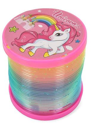 Детский антистресс "пружинка slinky" qx-25(pink-2) розовый