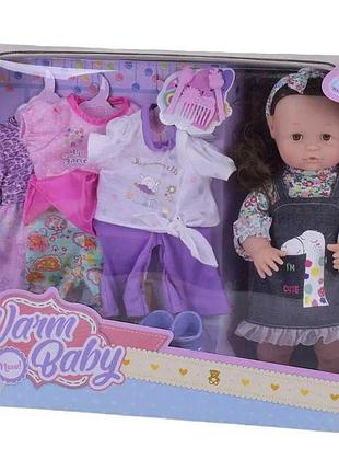 Пупс функциональный warm baby 40 см rt 05081-2