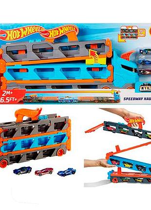 Вантажівка-транспортер hot wheels суперперегони gvg37