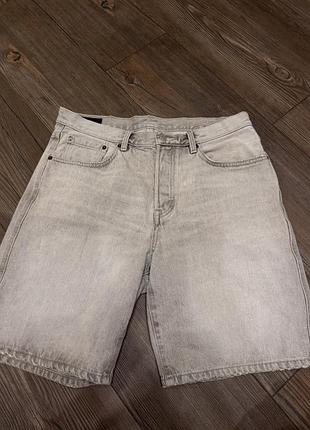 Шорти чоловічі zara сірі джинсові