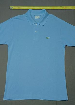 Плечі 47 см lacoste size  4   блакитне поло  100% cotton