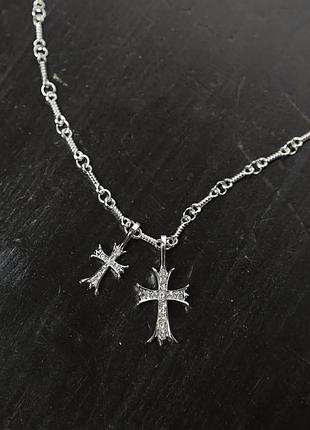 Підвіска з хрестами chrome hearts 2