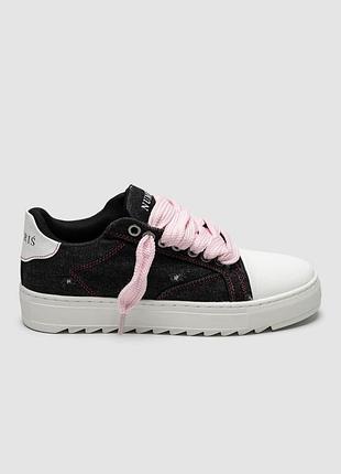 Numeris atelier pink denim | текстильні джинсові кеди | 36–40