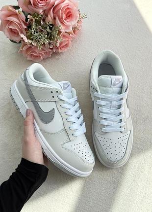 Nike dunk low white grey 3