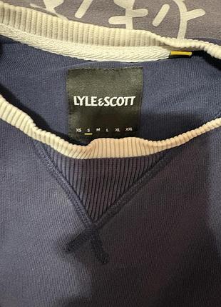 Світшот чоловічий lyle & scott синій 2
