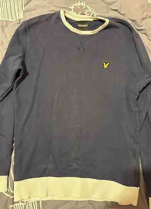 Світшот чоловічий lyle & scott синій