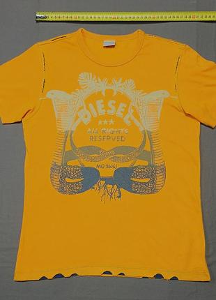 Плечи 38 см diesel size l желтая детская футболка 100% cotton