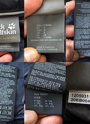 Пуховик куртка jack wolfskin 9