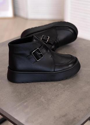 577-1 анатомічні черевики чорна шкіра
