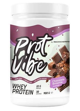 Progress whey protein vibe 900 грамм шоколадный брауни