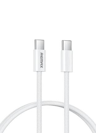 Кабель remax chelectricy series pd fast charging braided data cable c-c white ( )