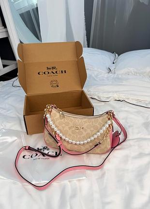 Сумка coach signature canvas bag