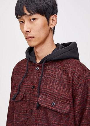 Фланелевая верхняя рубашка pull &bear размер s-xs 2