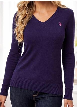 Светр жіночий us.polo.assn фіолетовий, розмір xs-s