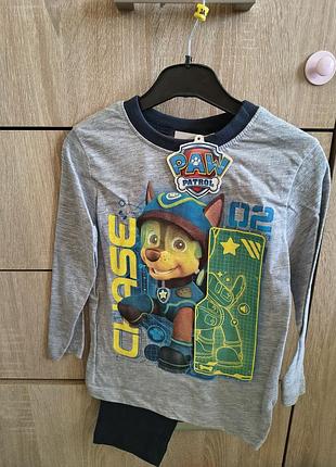Детская пижама для мальчика щенячий патруль чейз гонщик disney р.98 различна