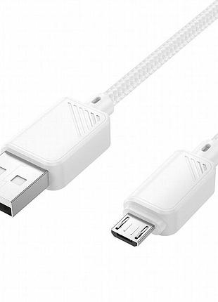 Дата кабель hoco x113 beneficio usb to microusb (1m) white 2