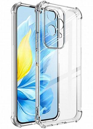 Tpu чехол getman ease logo усиленные углы full camera для honor 200 lite бесцветный (прозрачный)