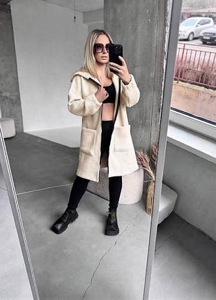 Кардиган пальто букле 5