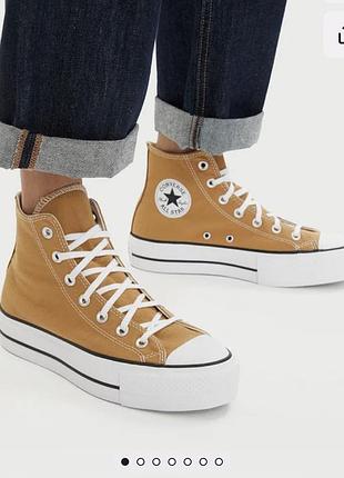 Converse chuck taylor all star lift platform кеди гірчичні 37,5/39