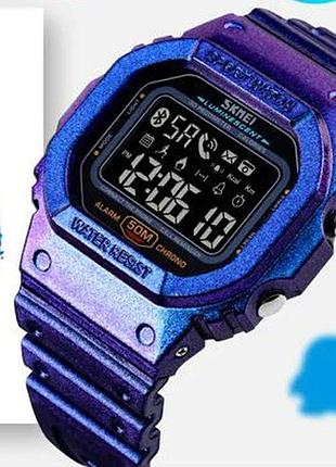 Часы наручные skmei, gradient purple, smart watch