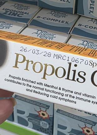 Спрей для горла organic olivia propolis c