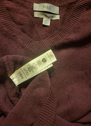 Шерстяной свитер m&s 4