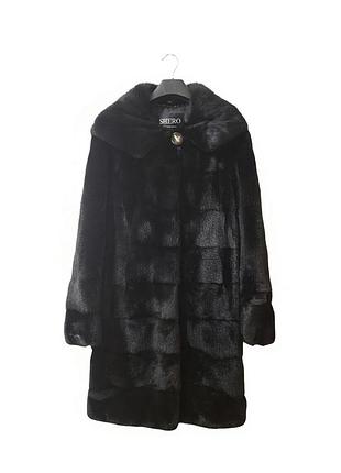 Шуба жіноча shero collection чорна норкова розмір s