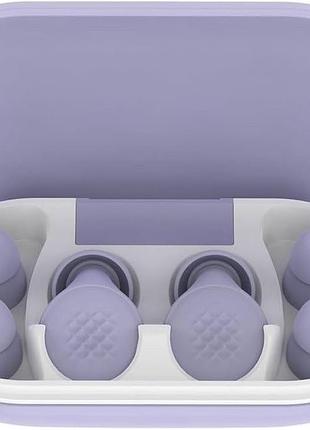 Многоразовые силиконовые беруши для сна quiet earplugs (-45 db) с кейсом и сменными амбушюрами