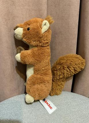 М'яка іграшка білка kinder коричнева 2