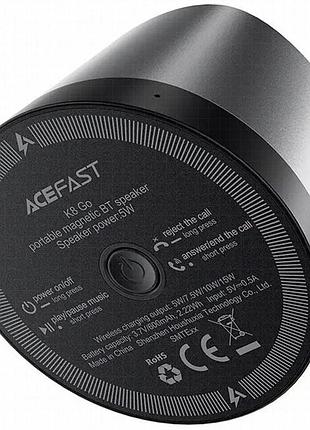 Bluetooth колонка acefast k8 5w + бзу 15w black 3