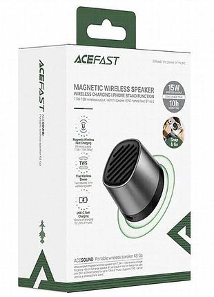 Bluetooth колонка acefast k8 5w + бзу 15w black 5