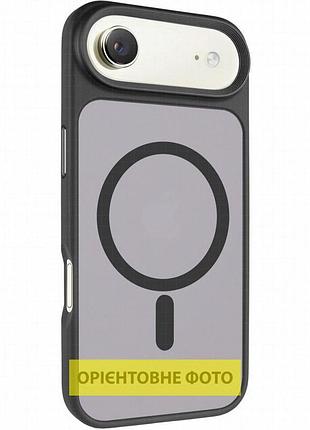 Tpu+pc чехол metal buttons with magnetic fit для apple iphone 17 air (6.5") черный / black