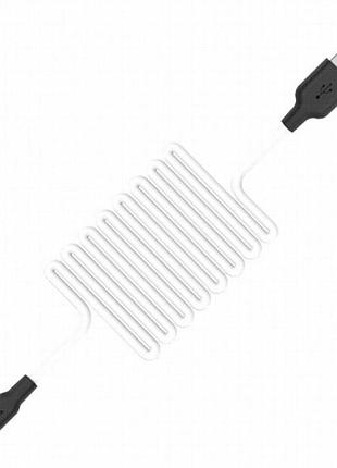 Дата кабель hoco x21 plus silicone lightning cable (2m) black_white 3
