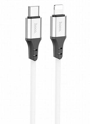 Дата кабель hoco x86 spear type-c to lightning 20w (1m) white