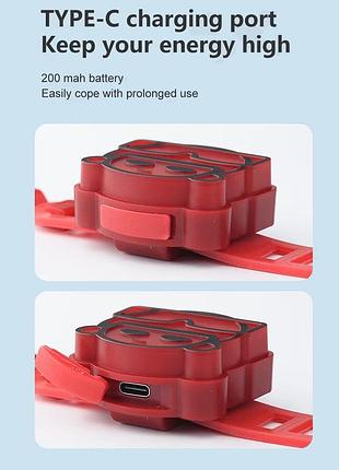Велоліхтар stop, waterproof, li-ion акумулятор, зп type-c 10