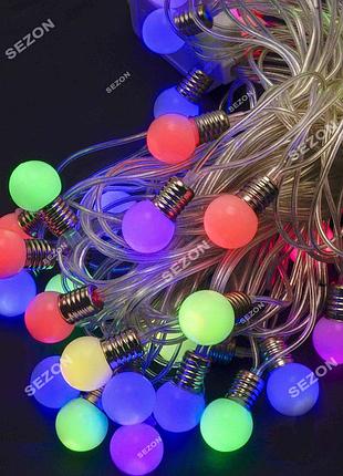 Лампочки 18мм led, 7м+ переходник, мульти