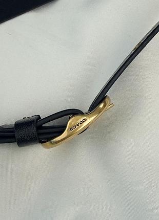 Сумка coach tabby shoulder bag black with gold 10