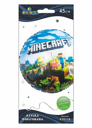 Кулька фольгована minecraft, 45см (1шт)