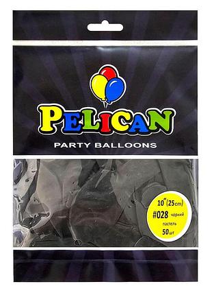 Чорні латексні повітряні кульки pelican пастель, см ( "), 50 шт