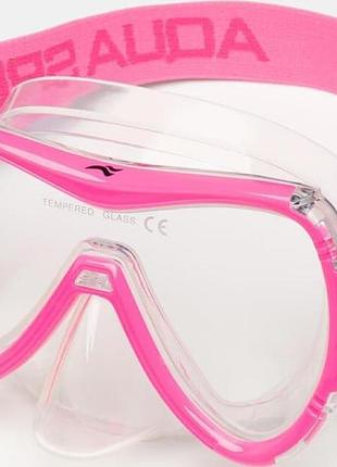 Маска для дайвинга aqua speed ray fs 62930 розовый one size