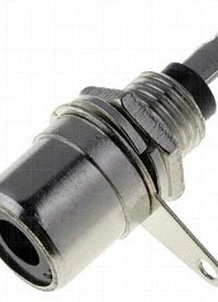 Гніздо на панель rca cc-114 чорне (уп. 2 шт.)