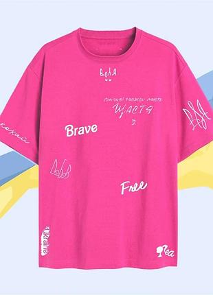 Oversize футболка barbie l, білі